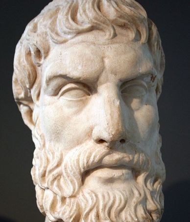 Epicurus, roman copy of the original greek (III-II century B.C.) London, British Museum