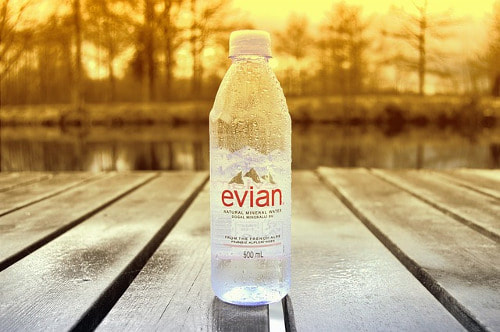 evian, one of the top five plain water brands in the UK