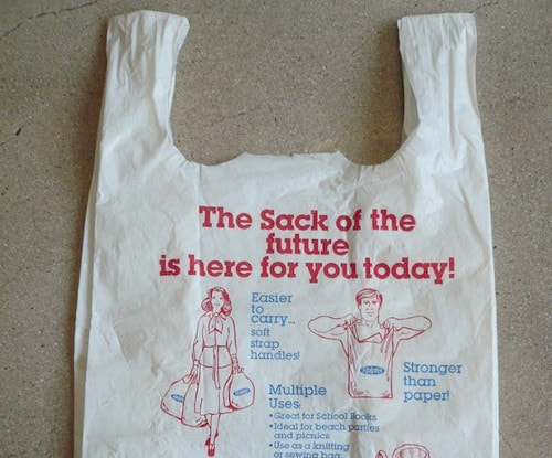 the first shopping bag